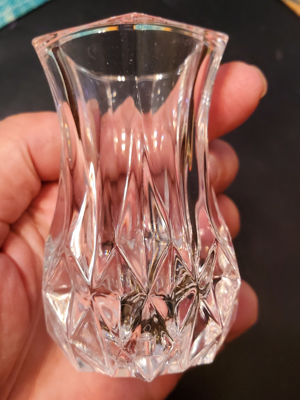 Mini Crytal Vase 3"tall Home Decor Home Accent